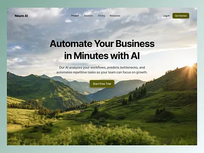 Neuro AI – Business Automation Website UI agriculture agriculture website agro technology ai ai business ai landing page ai operator ai platform ai website artificial intelligence automation platform business solutions corporate website futuristic minimal web design neural network openai web design webflow website