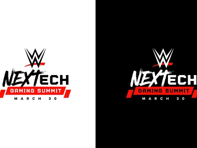 WWE NexTech Gaming Summit Logo Concept branding concept design graphic design illustration vector
