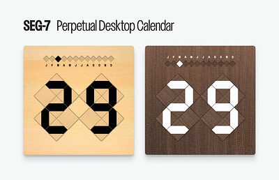 Wooden Desktop Calendar Concept industrial design minimal product design wood