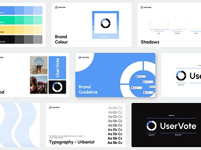 Logo for UserVote blue branding concept design graphic design logo mockups pattern ui uikit user uservote vector vote