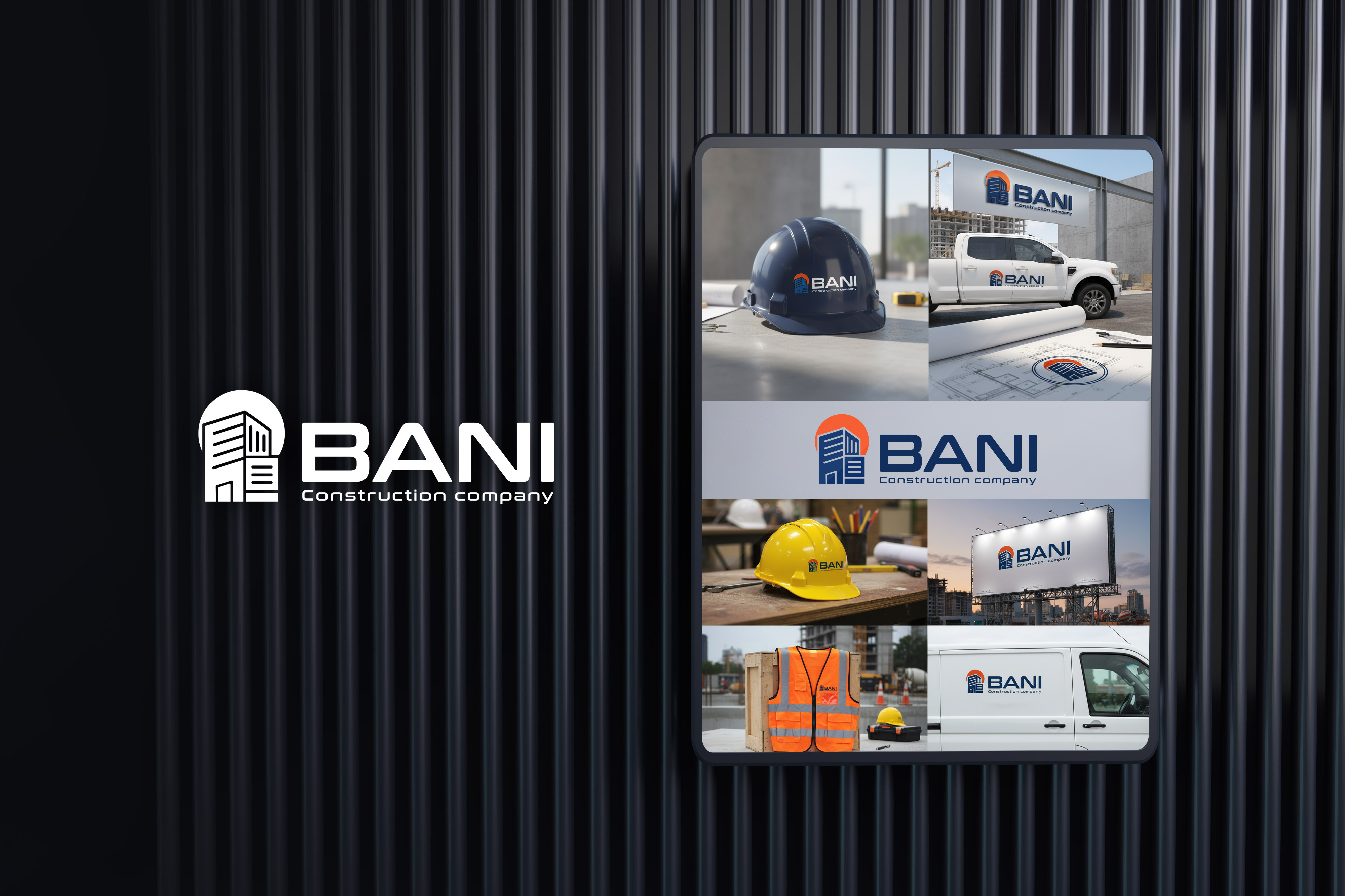 BANI Construction Company Logo Design | Modern Building Brand architecture logo bold typography brand identity design building logo business logo clean logo company branding construction logo contractor branding corporate logo geometric logo icon logo infrastructure logo minimalist logo modern logo professional branding property logo real estate branding structural logo visual identity