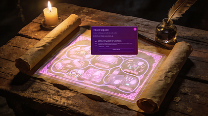 Medieval Festival Interactive Map — Immersive UI Concept