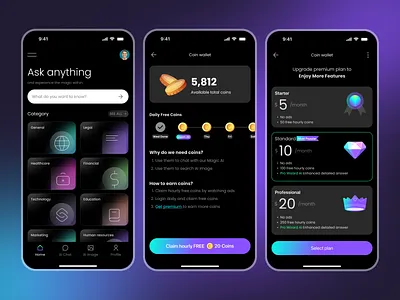 Mobile App UI Design ai app design app ui bank clean creative crypto design figma finance fintech ios iot mobile app mobile banking modern ai ui uiux ux