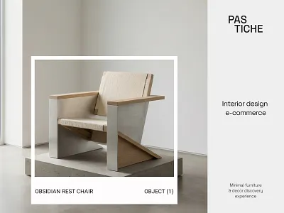 Minimal Furniture E-commerce Website – Interior Design UI/UX branding swiss design ui ux ux webdesign