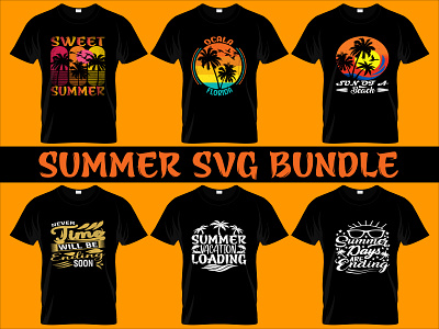 SUMMER SVG BUNDLE 3d beach branding graphic design illustrator summer summer svg summer tshirt ui