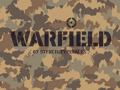 WARFIELD Stencil Fonts army arrows bitcoin branding currencies display editorial headtitles latin extended a logos magazines media militar open type packaging posters sans serif signs stencil