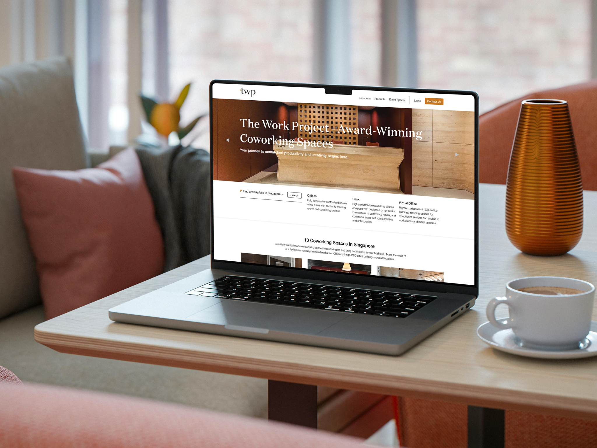 Co-working space leasing Landing page co working landing page leasing rental ui ui design