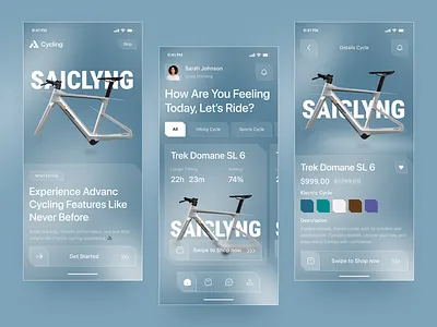 E-Bike Mobile App app design bicycle cycling design e bike mobile app e bike service ebike design ebike mobile app ecommerce design electric bike mobile app responsive design ui ui inspiration ui ux user interface ux design