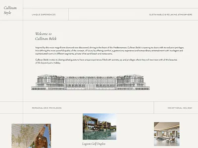 Cullinan Hotel 2022-2024 works art direction branding creative design layout minimal print