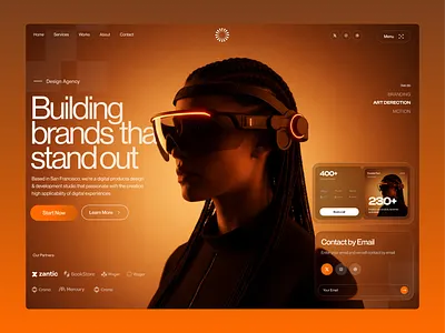 Gandor© — Creative Agency Website Design 3d animation branding design figma graphic design illustration logo motion graphics typography ui ux vector