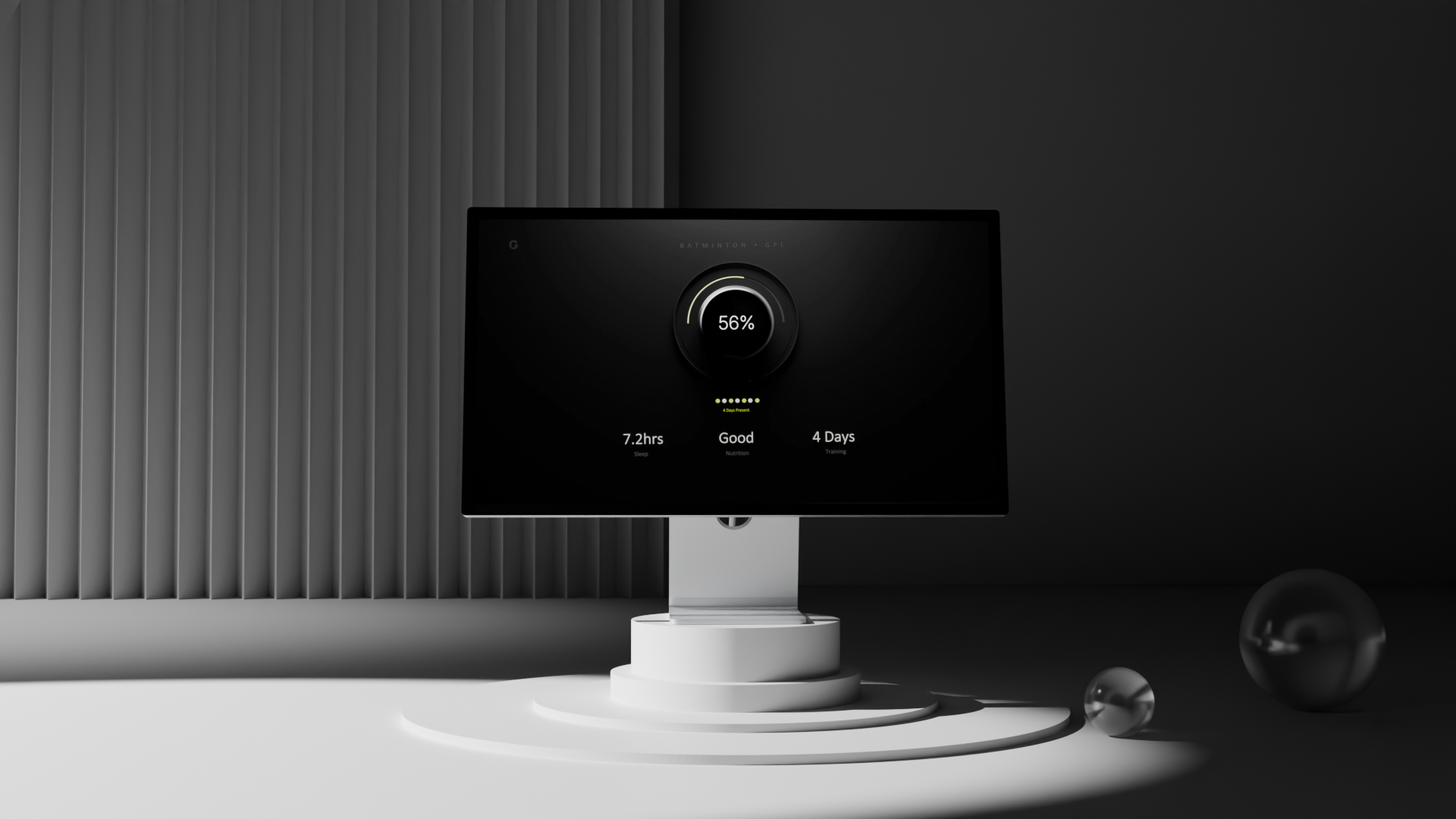 GPI 3d analytics animation blender button animation button ui dashboard futuristic glens minimal mockup product design progress shows case ui speedo meter sports ui ui design ui web web ui