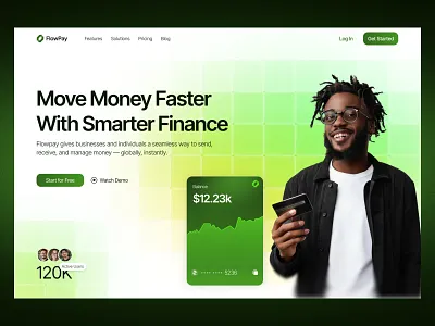 Website for a Financial Platform ✦ FlowPay design interface product service startup ui ux web website