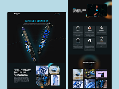F4R Landing Page car car dealer landing product shock ui ui ux website