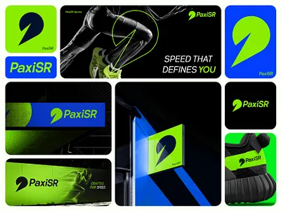 PaxiSR | High-Performance Sports Brand Identity branding graphic design logo