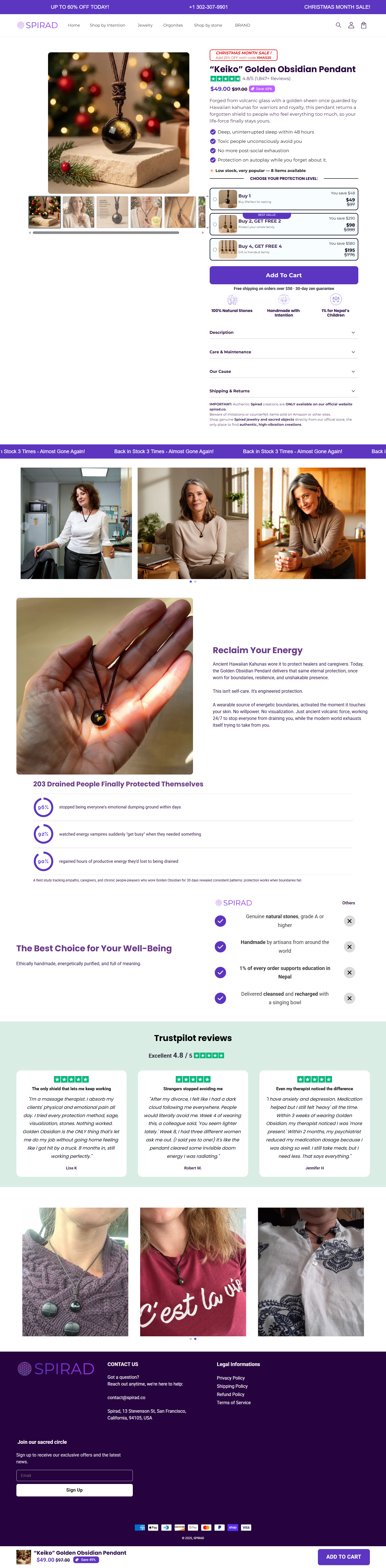 Keiko Golden Obsidian Pendant Product Page On Funnelish advertorial page checkout page clone advertorial page clone funnel clone product page clone sales funnel clone sales page funnelish funnelish funnel funnelish ready template funnelish template gempage keiko golden obsidian pendant landing page pagefly product page replo sales funnel sales page