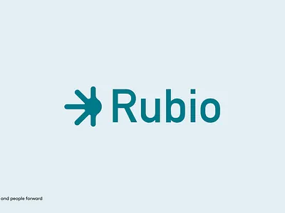 Rubio logo branding design logo type