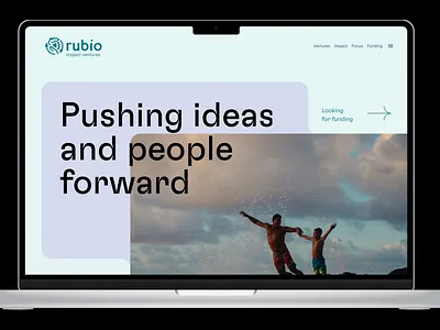 Rubio landingpage colour layout type ui web