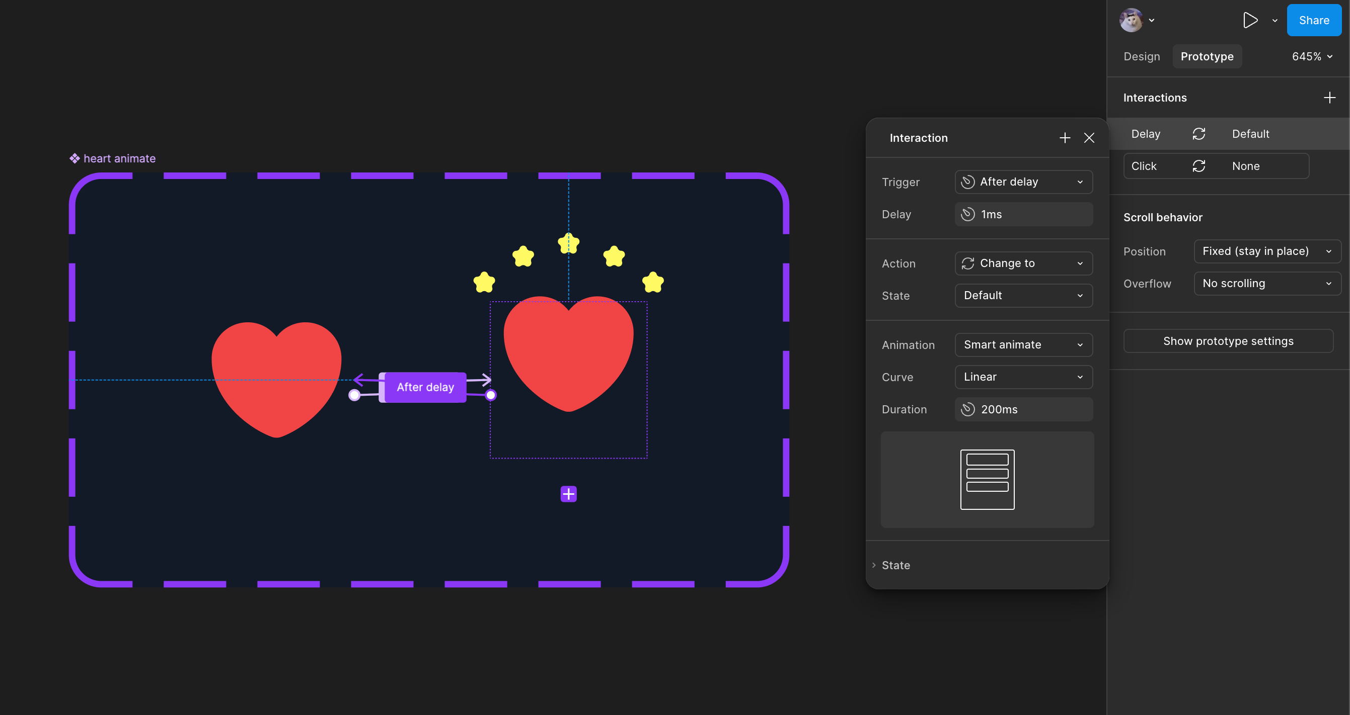 Heart Animation in Figma animation banner figma figma animation heart animation like animation micro animation motion graphics ui ui design animation website design