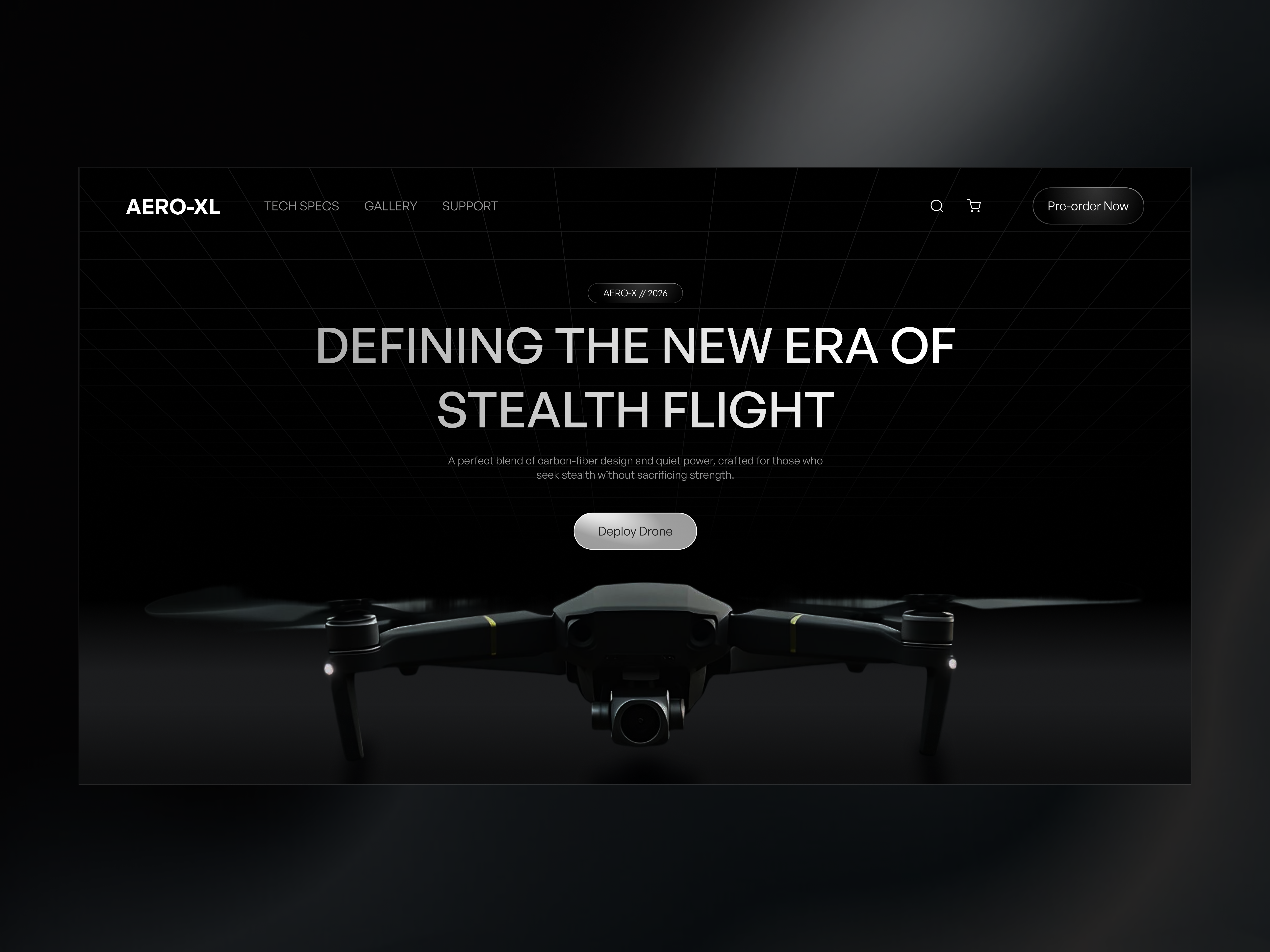 Example of Landing Page Hero Section UI Design