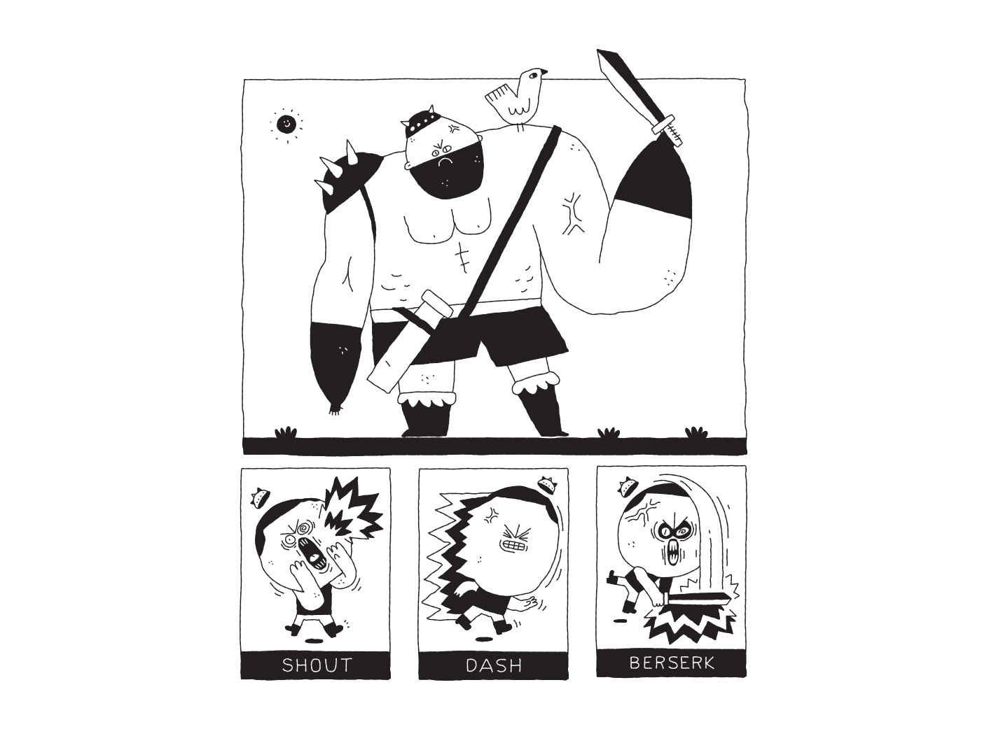 Barbarian 2d art game card game character design digital game game game art game concept illustration