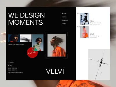 🎨 Web Design for Creative Agency Portfolio | Hyperactive agency animation concept creative design hyperactive landing photo portfolio ui ux web design website