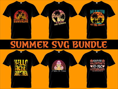 SUMMER SVG BUNDLE 3d branding graphic design summertshirt