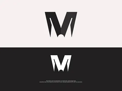 MV Monogram Logo – Bold Minimal M Lettermark geometric logo lettermark m logo minimal logo modern branding monogram saaslogo techbranding