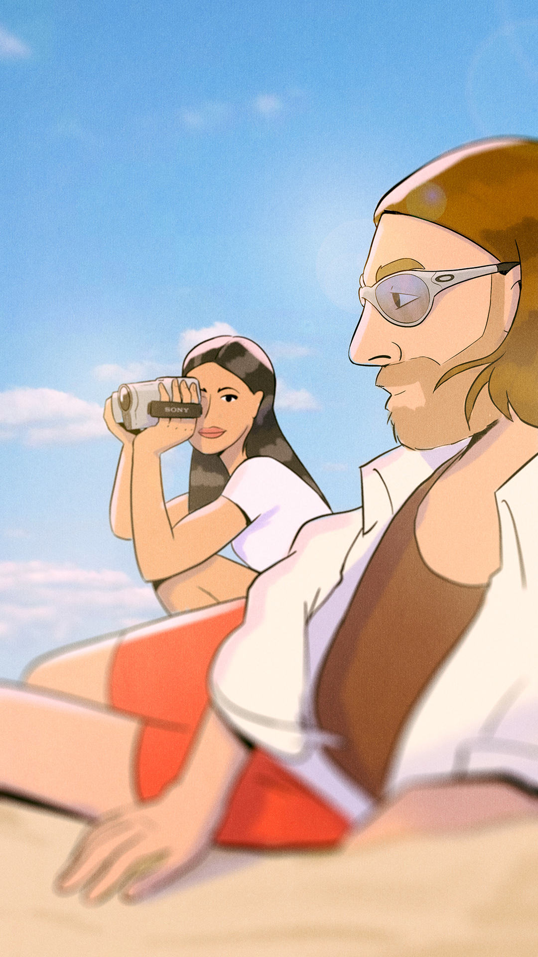 Sunglasses branding colour design drawing fashion illustration paris style