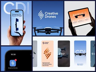 🚀Branding for Creative Drones brand designer brand identity brandbook branding design graphic design logo logo design motion graphics ui