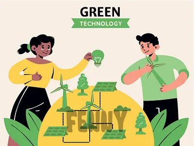 Characters Engaged in Eco-Friendly Activities awareness cartoon celebration day earth eco environment environmental event fauna flora global green nature planet protection recycle save waste world