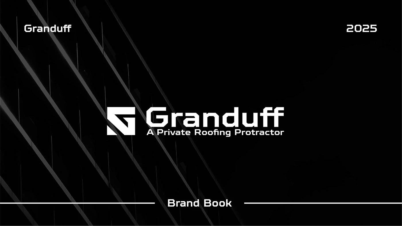 Granduff Roofing Protractor Business Brand book design architecture logo builder logo building contractor building logo commercial construction construction branding construction business construction company construction logo construction services contractor logo engineering logo home builder infrastructure logo modern construction professional construction property development real estate logo renovation logo residential construction
