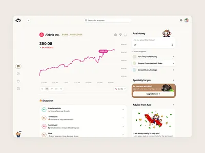 AskApe: Detail page ai artificial intelligence ask askaspe banking blockchain crypto cryptocurrency dashboard detail finance fintech page renat screen trade trading ui uiux ux