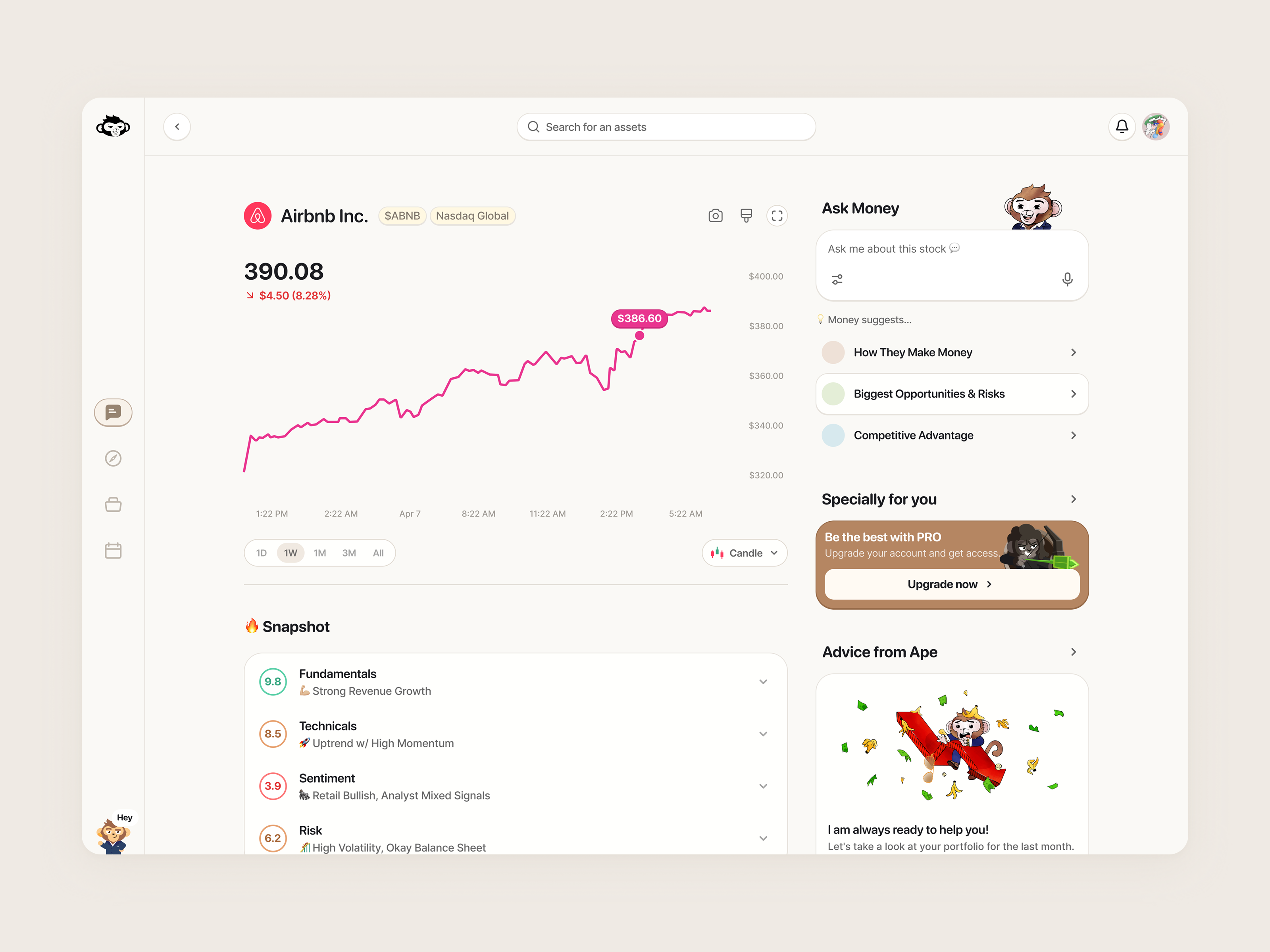 Example of AskApe: Detail page