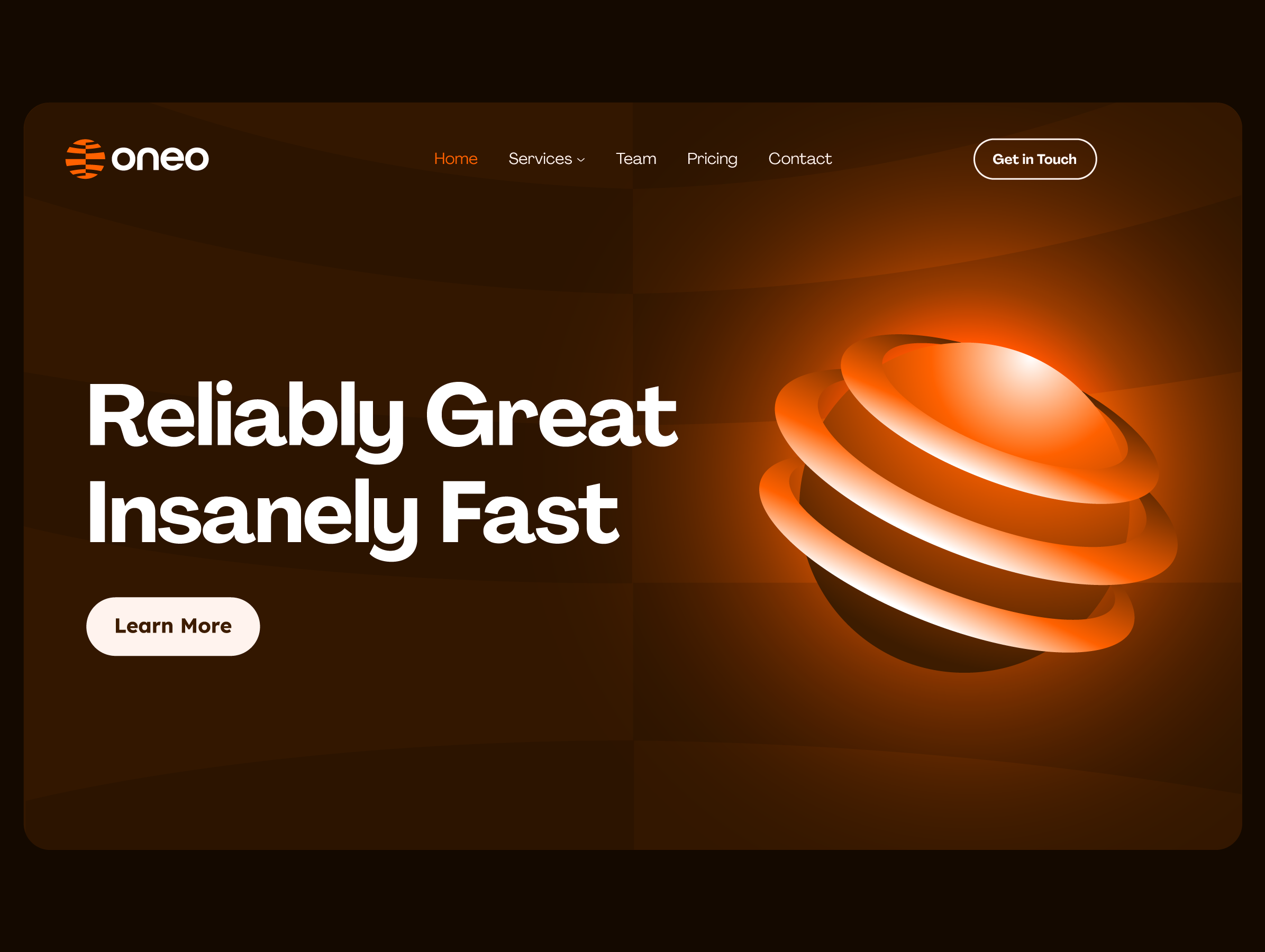 oneo hero image design