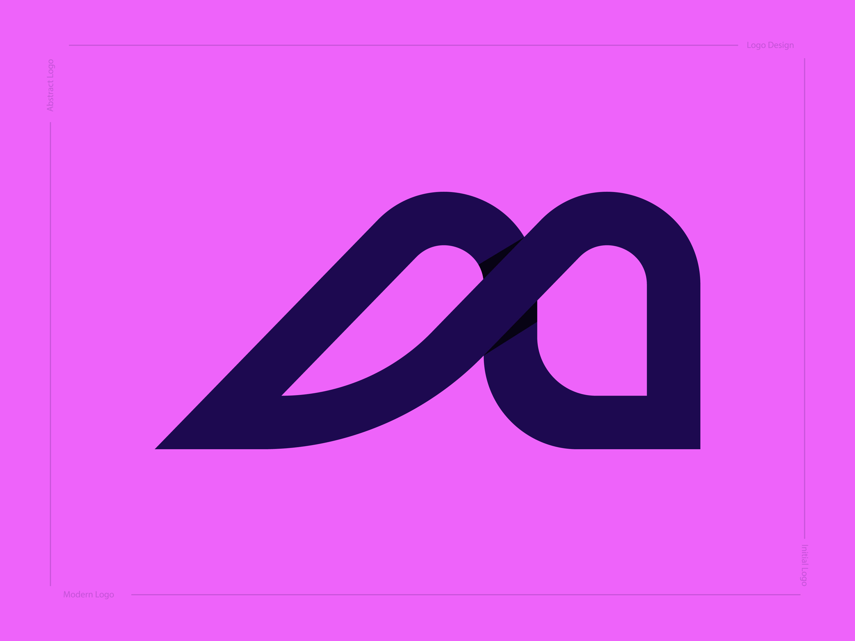 Modern M letter logo design