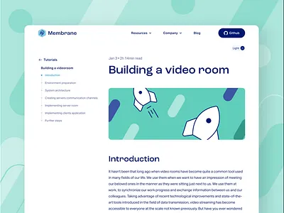 Dark and light mode on the Membrane tutorial amimation article dark mode light mode multimedia tutorial ui web website