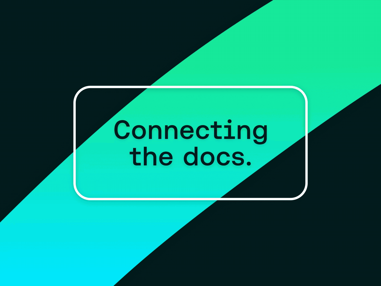 Connecting the docs animation branding color connecting design geometry gif motion graphics shape