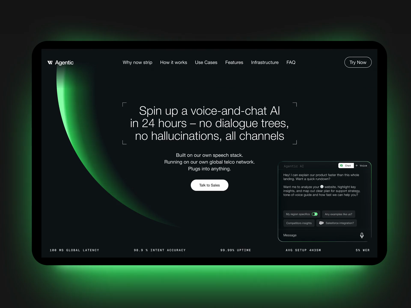 Interface animation Features block for landing page AI agentic by ...