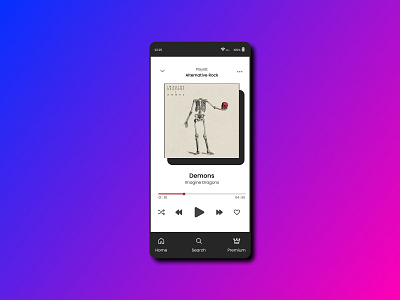 Daily UI, Day 9: Music Player dailyui design graphic design ui ux