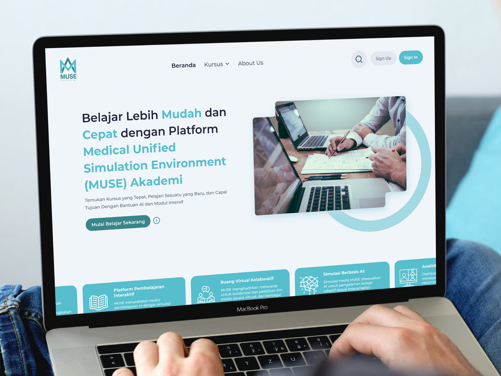 MUSE Akademi - Medical Learning Management System (LMS) learning management system learning platform lms medical ui ui ux website ui