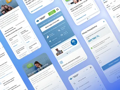 Anadolu Hayat Emeklilik - Mobile App app interface ios mobile ui ux