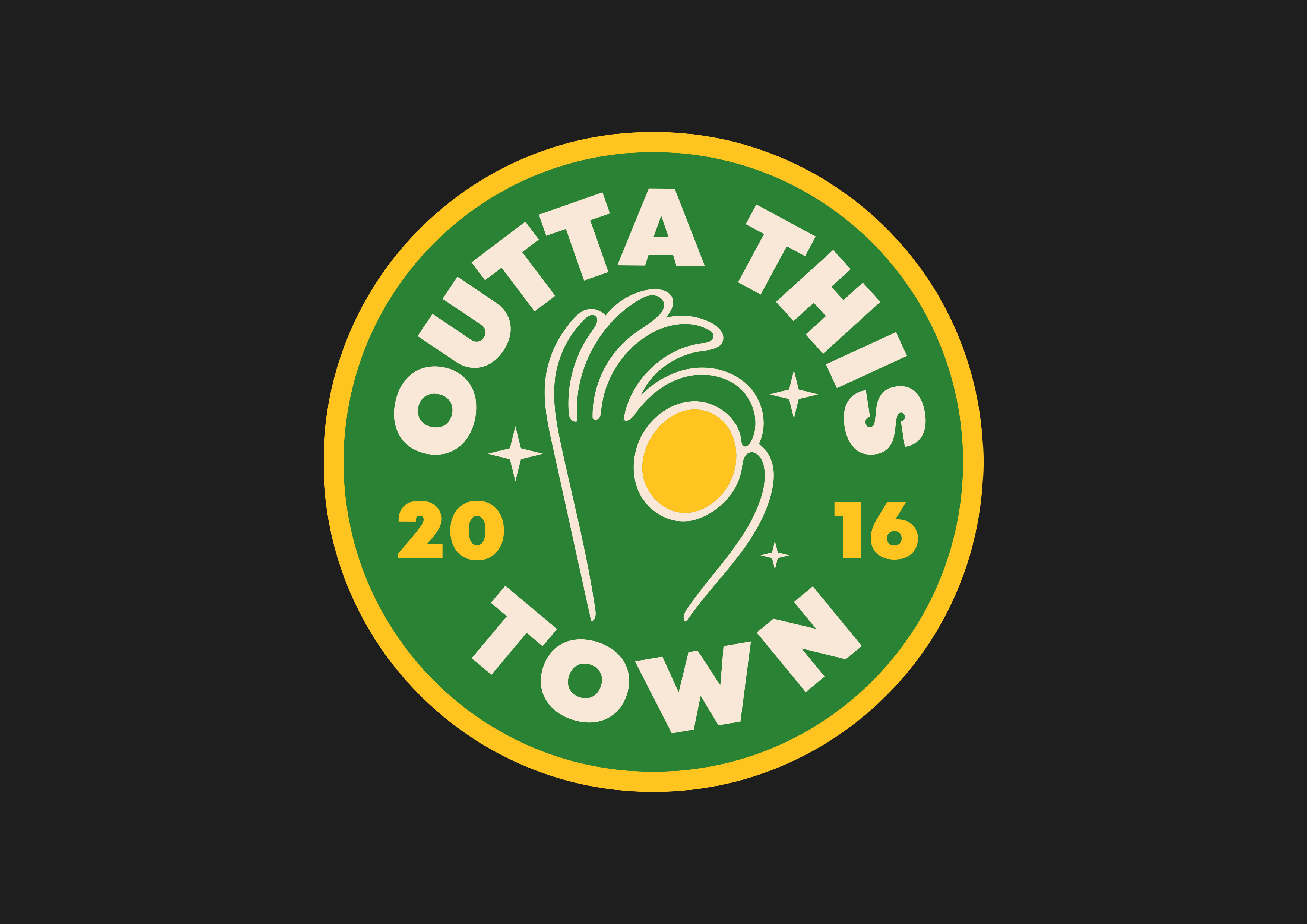 OUTTA THIS TOWN 👌 Badge