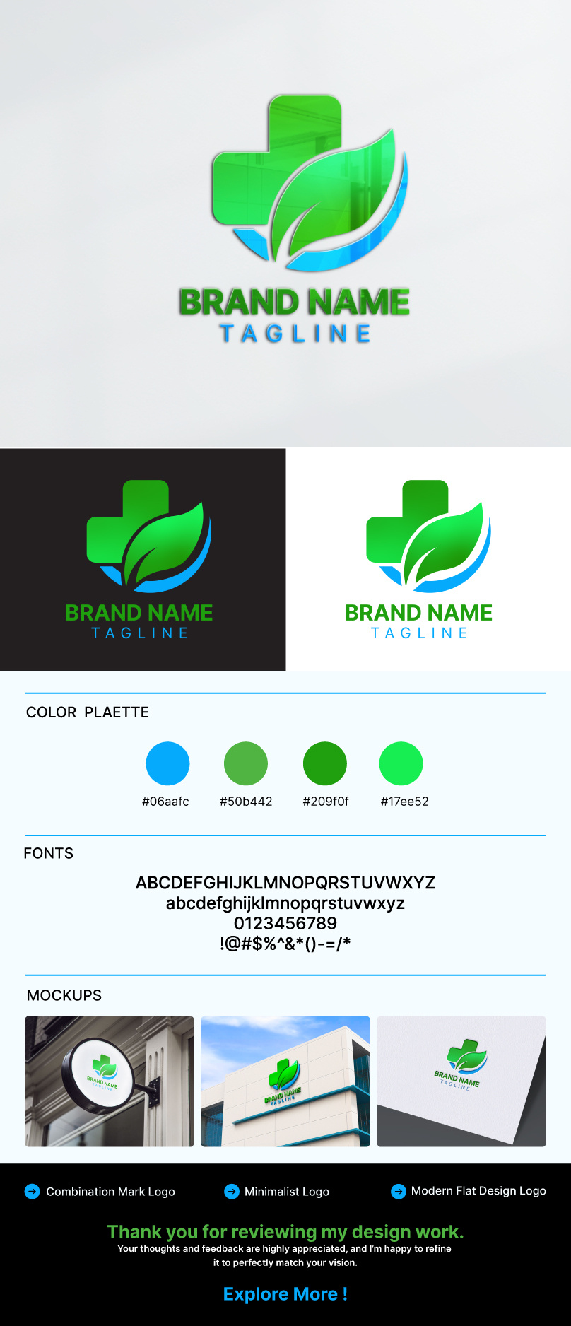 Modern Medical & Eco Healthcare Logo Design brand identity design branding project clinic branding clinic logo concept corporate branding green cross logo healtcare identity health brand logo healthcare logo hospital logo logo designer logo presentation medical branding medical logo minimal logo modern logo design nature healthcare logo organic health brand pharmacy logo design professional logo