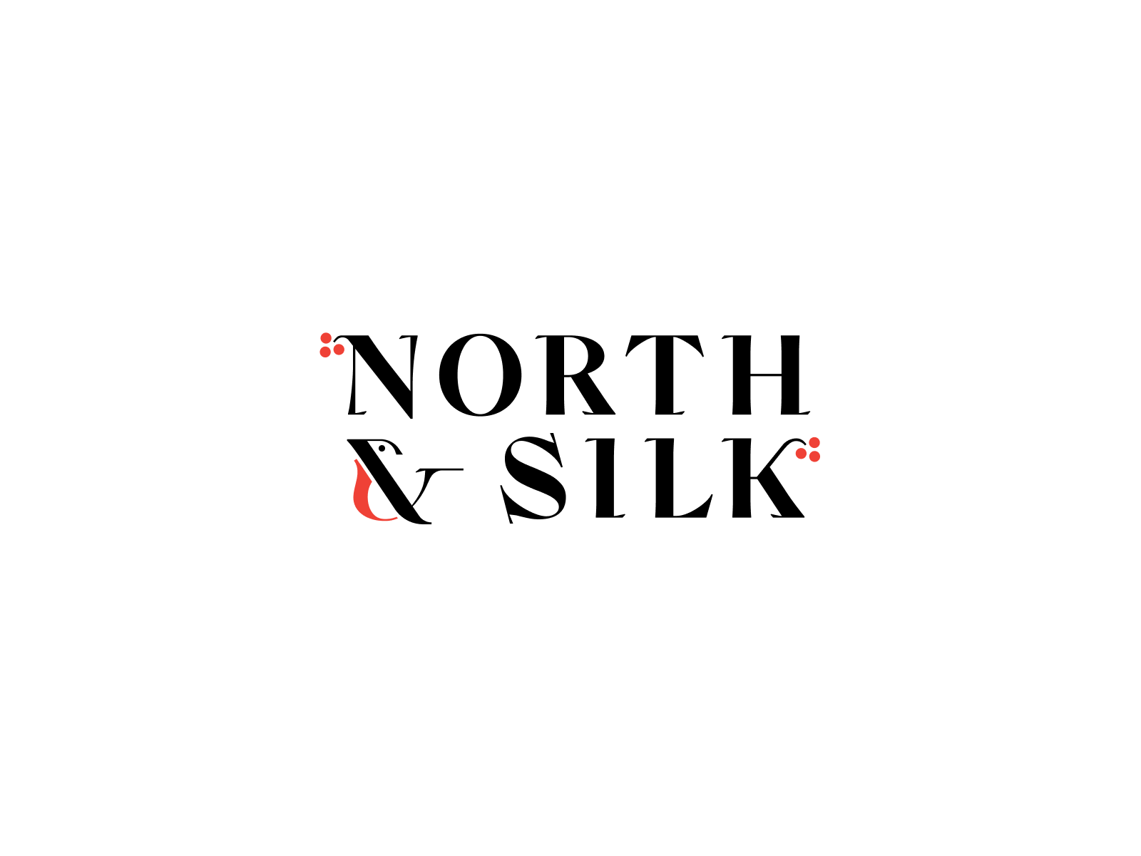 North & Silk bird brand branding bullfinch cloth design graphic design logo north vector