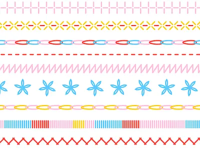 Embroidery branding calgary canada design embroidery female artist illustration illustrator surface pattern design