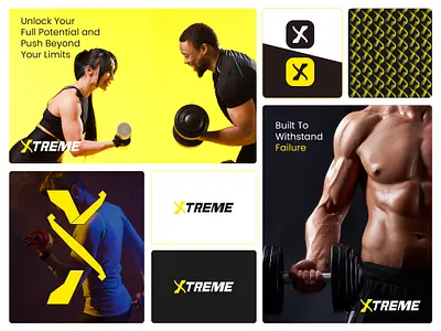 XTREME — Built To Withstand Failure brand identity branding fitness brand identity fitness logo gym logo logo ui