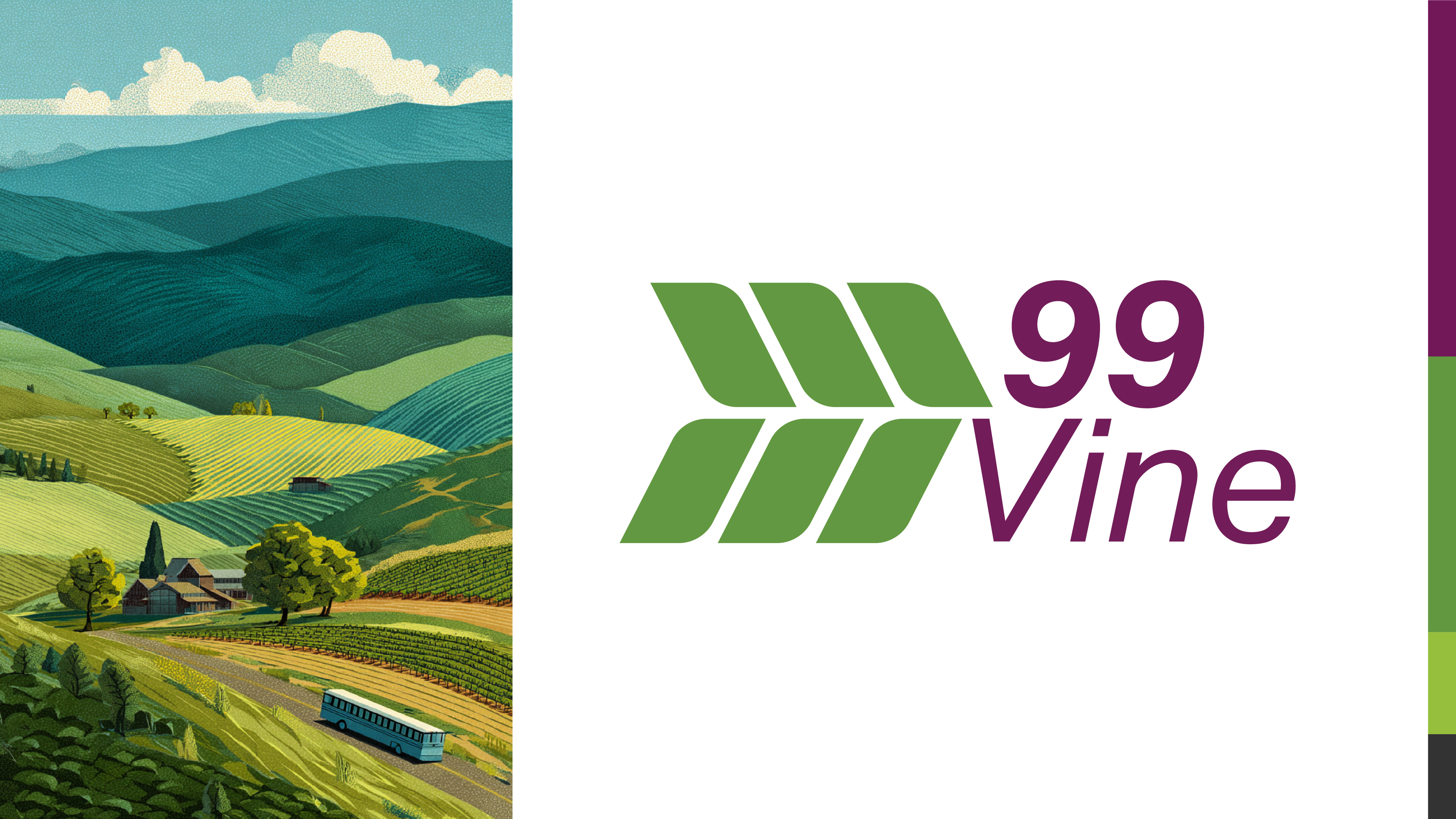 99 Vine Bus Route Branding branding graphic design marketing oregon pnw public transit rural transportation
