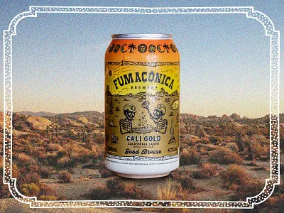 FUMAÇÔNICA | CALI GOLD apparel badge beer branding design graphic design illustration lettering package