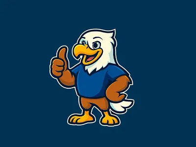 best of luck eagle logo branding logo