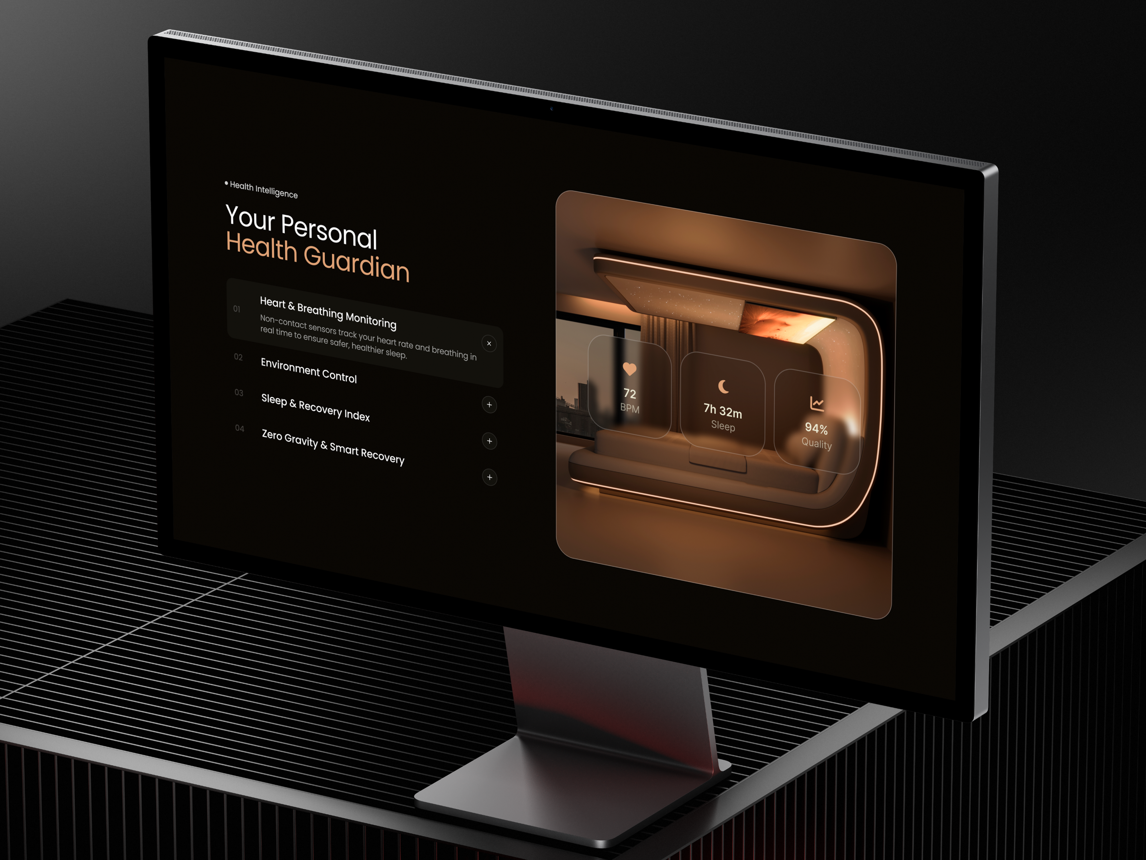 Synapsleep | AI Health Intelligence & Sleep Environment UI